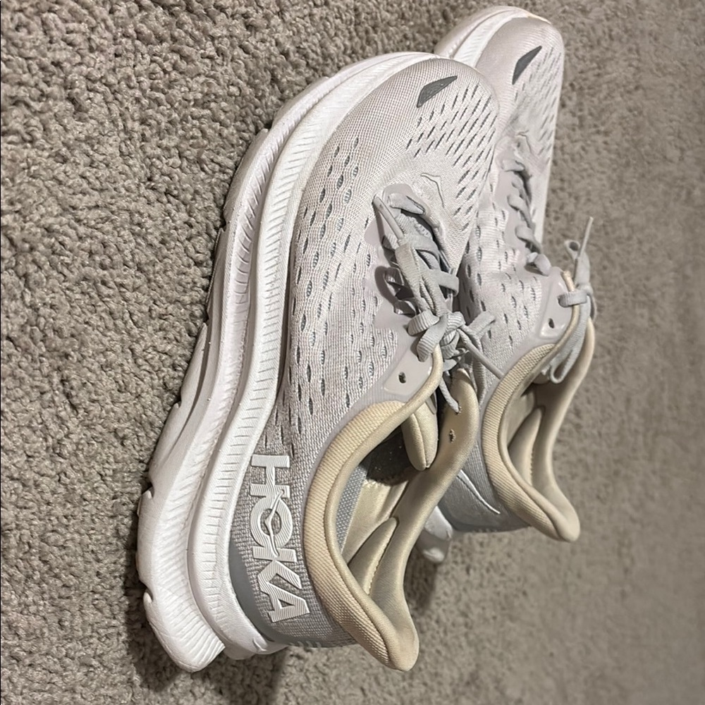 Hoka Gray Athletic Shoes Modern Design